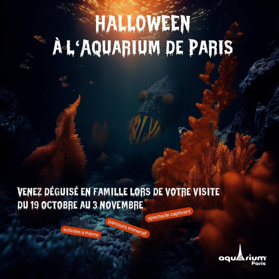 info et date halloween à l'Aquarium de Paris