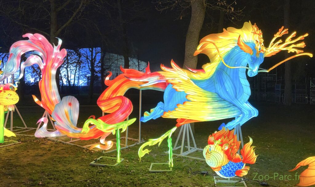 festival des lanternes au jardin d'acclimatation