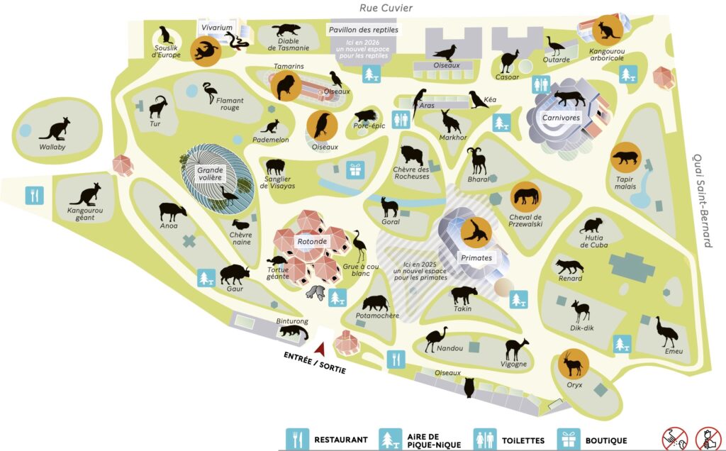 Plan du Zoo ménagerie des plantes PDF